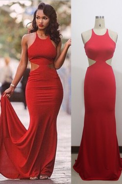 Long Red Sexy Prom Formal Evening Party Dresses 3021058
