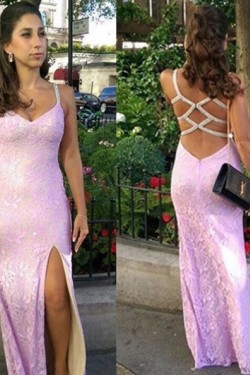 Mermaid Long Lace Prom Formal Evening Party Dresses 3021062