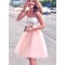 Two Pieces Short Homecoming Cocktail Graduation Prom Formal Evening Party Dresses 3021069