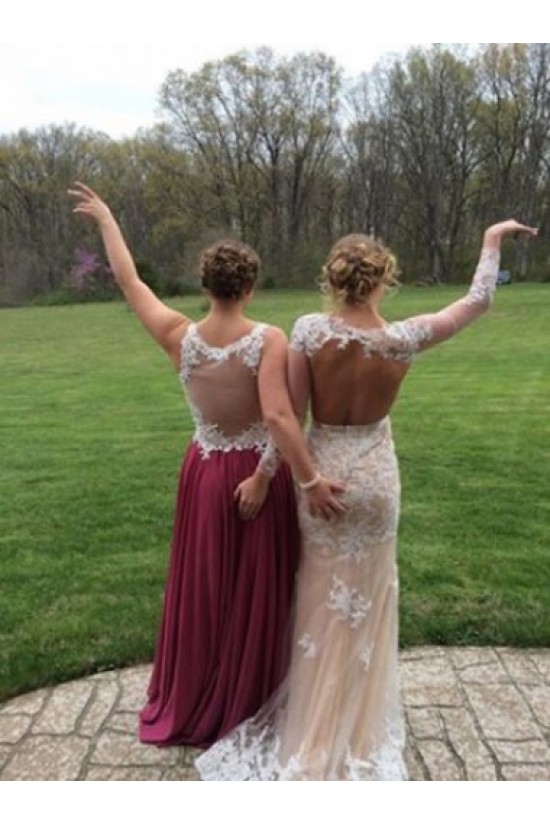 Long Chiffon Prom Formal Evening Party Dresses 3021071