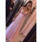 Long Pink Lace Appliques Chiffon Prom Formal Evening Party Dresses 3021074
