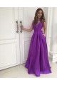 Sexy Sequins V-Neck Long Prom Formal Evening Party Dresses 3021076