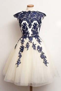 Short Lace Appliques Prom Homecoming Cocktail Graduation Dresses 3021097