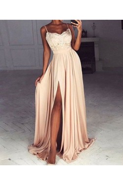 Lace Spaghetti Straps Prom Formal Evening Party Dresses 3021101