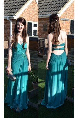 Long Sweetheart Chiffon Prom Formal Evening Party Dresses 3021103