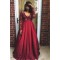 Long Sleeves V-Neck Lace Long Prom Formal Evening Party Dresses 3021120
