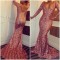 Mermaid Sequins Long Sleeves Prom Formal Evening Party Dresses 3021126