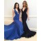 Mermaid V-Neck Long Prom Formal Evening Party Dresses 3021139