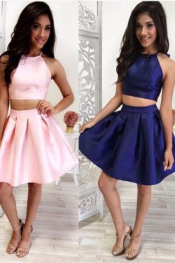 Two Pieces Short Prom Evening Cocktail Homecoming Dresses 3020116