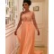Long Chiffon One Sleeves Lace Prom Formal Evening Party Dresses 3021167