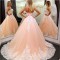 Ball Gown Lace Appliques Prom Formal Evening Party Dresses 3021168