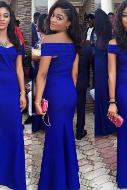 Long Blue Off-the-Shoulder Prom Formal Evening Party Dresses 3021180