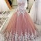 Ball Gown Lace Appliques Long Prom Formal Evening Party Dresses 3021190