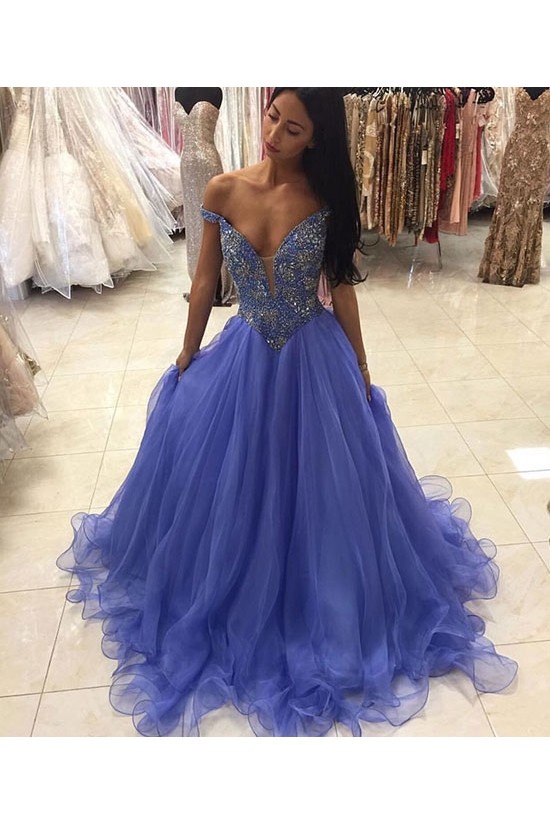 Beaded Off-the-Shoulder Long Prom Formal Evening Party Dresses 3021194 Beaded Off-the-Shoulder Long Prom Formal Evening Party Dresses 3021194