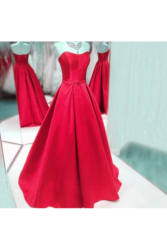 Long Blue Satin Prom Formal Evening Party Dresses 3021195 Long Blue Satin Prom Formal Evening Party Dresses 3021195