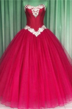 Tulle Ball Gown Long Blue Prom Formal Evening Party Dresses 3021200