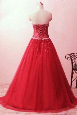 A-Line Beaded Long Prom Formal Evening Party Dresses 3021202
