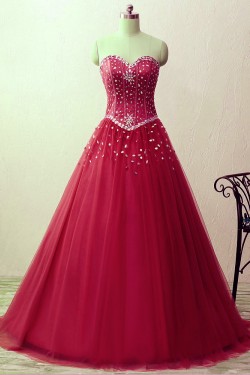 A-Line Beaded Long Prom Formal Evening Party Dresses 3021202
