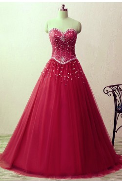 A-Line Beaded Long Prom Formal Evening Party Dresses 3021202