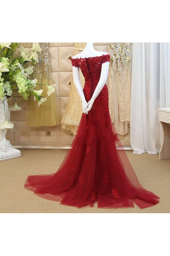 Long Red Beaded Lace Appliques Prom Formal Evening Party Dresses 3021206 Long Red Beaded Lace Appliques Prom Formal Evening Party Dresses 3021206
