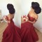 Mermaid Off-the-Shoulder Lace Appliques Prom Formal Evening Party Dresses 3021208