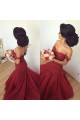Mermaid Off-the-Shoulder Lace Appliques Prom Formal Evening Party Dresses 3021208