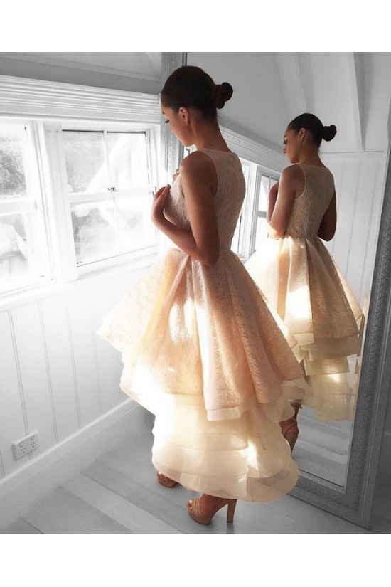 High Low Lace Short Prom Homecoming Cocktail Graduation Dresses 3021209