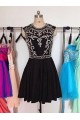 Beaded Short Black Prom Evening Homecoming Cocktail Dresses 3020122