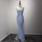 A-Line Long Blue Lace Prom Formal Evening Party Dresses 3021220