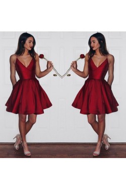 Short/Mini Spaghetti Straps Prom Homecoming Cocktail Graduation Dresses 3021224