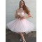 Beaded Two Pieces Short Pink Prom Evening Homecoming Cocktail Dresses 3020123