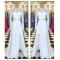 Long White Beaded Lace Chiffon Prom Formal Evening Party Dresses 3021230