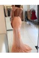 Mermaid Long Sleeves Lace Prom Formal Evening Party Dresses 3021232