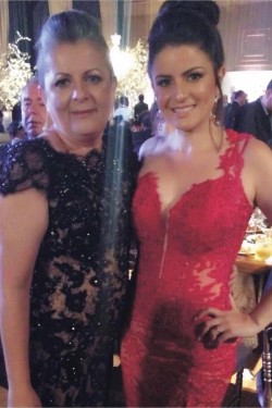 Sexy Deep V-Back Mermaid Lace Long Red Prom Formal Evening Party Dresses 3021240