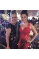 Sexy Deep V-Back Mermaid Lace Long Red Prom Formal Evening Party Dresses 3021240
