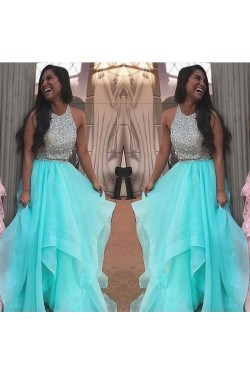 Two Pieces Beaded Prom Formal Evening Party Dresses 3021246