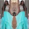 Two Pieces Beaded Prom Formal Evening Party Dresses 3021246