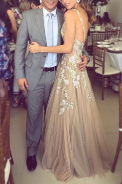 Sexy Long Tulle Prom Formal Evening Party Dresses 3021247