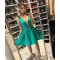 Short Green Beaded Homecoming Cocktail Graduation Prom Dresses 3021248