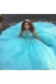 Ball Gown Lace Appliques Beaded Long Prom Formal Evening Party Dresses 3021250
