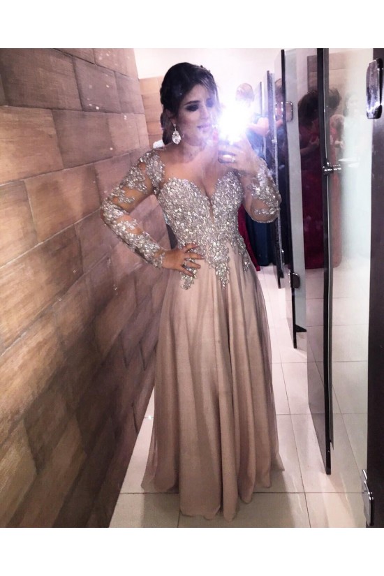 Long Sleeves Lace Prom Formal Evening Party Dresses 3021253 Long Sleeves Lace Prom Formal Evening Party Dresses 3021253