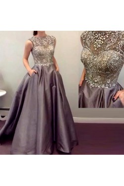 Beaded Long Prom Formal Evening Party Dresses 3021257