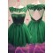 Short Green Sequins Lace Appliques Prom Evening Homecoming Cocktail Dresses 3020126