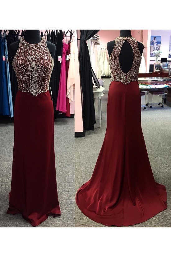 Beaded Burgundy Long Prom Formal Evening Party Dresses 3021261 Beaded Burgundy Long Prom Formal Evening Party Dresses 3021261