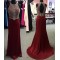 Beaded Burgundy Long Prom Formal Evening Party Dresses 3021261