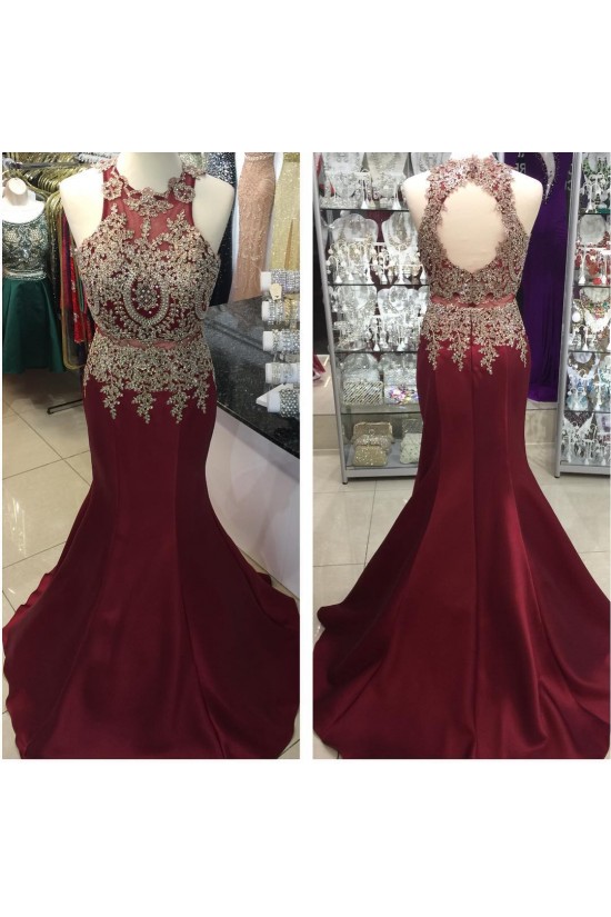Mermaid Lace Appliques Keyhole Back Long Prom Formal Evening Party Dresses 3021262 Mermaid Lace Appliques Keyhole Back Long Prom Formal Evening Party Dresses 3021262