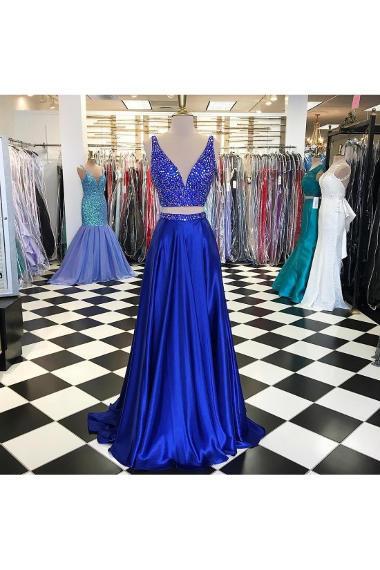 Beaded Two Pieces Prom Formal Evening Party Dresses 3021263 Beaded Two Pieces Prom Formal Evening Party Dresses 3021263