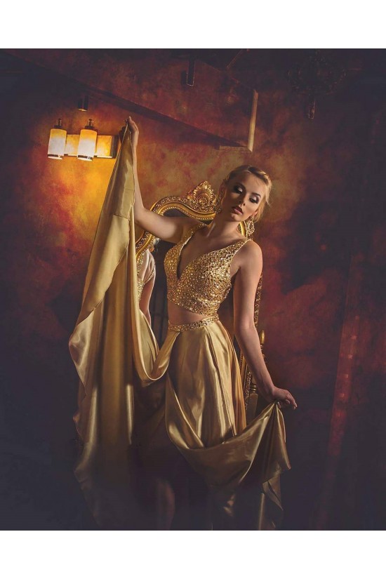 Beaded Two Pieces Prom Formal Evening Party Dresses 3021263 Beaded Two Pieces Prom Formal Evening Party Dresses 3021263