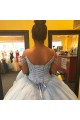 Beaded Ball Gown Spaghetti Straps Prom Formal Evening Party Dresses 3021281