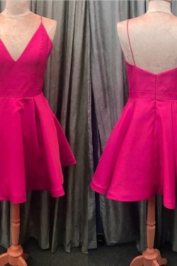 Short Spaghetti Straps Prom Homecoming Cocktail Graduation Dresses 3021291